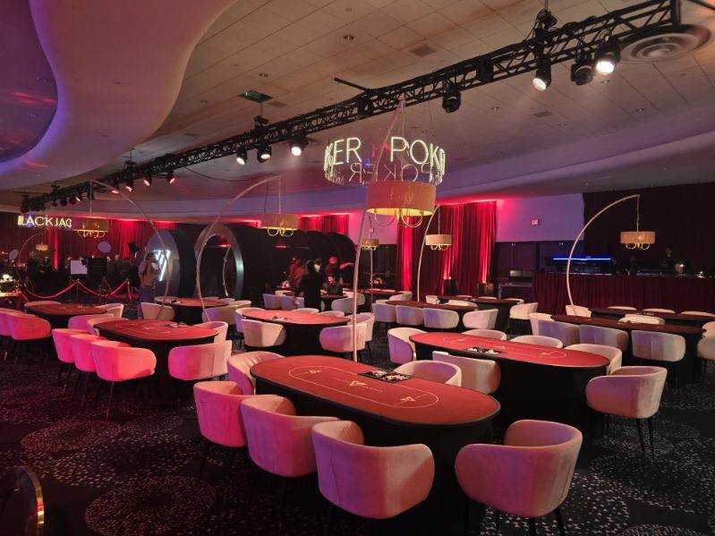 Casino night at Fontainebleau Miami Beach in Miami Beach, Florida