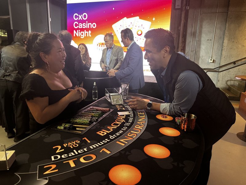 Casino night at Spin Sports Club in San Francisco, California