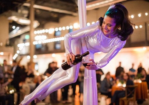 Casino party entertainment at a professionally produced event