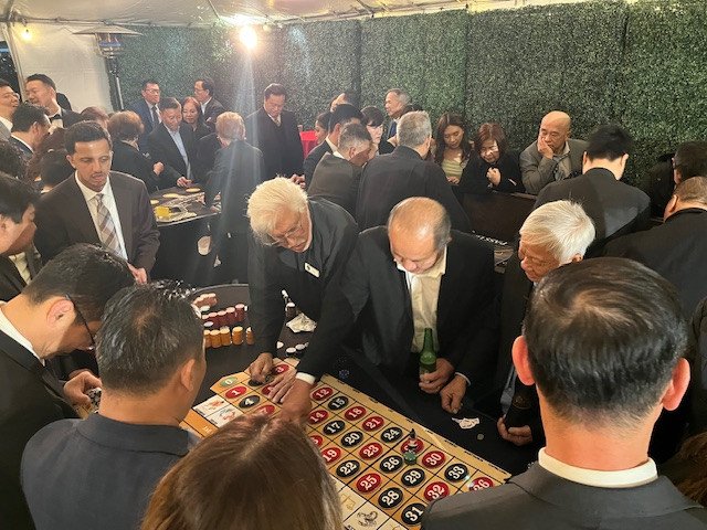 Casino night at Venue by Three Petals in Huntington Beach, California
