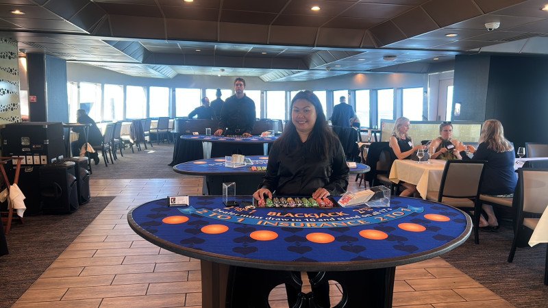 Casino night at California Hornblower in San Francisco, California
