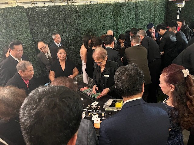Casino night at Venue by Three Petals in Huntington Beach, California