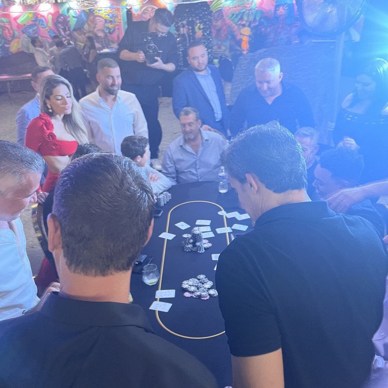Casino night at Wynwood Walls in Miami, Florida