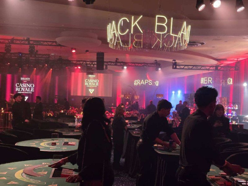 Casino night at Fontainebleau Miami Beach in Miami beach, Florida