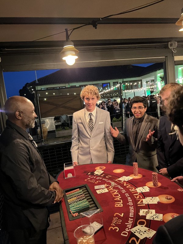 Casino night at Lake Chalet Seafood Bar and Grill in Oakland, California