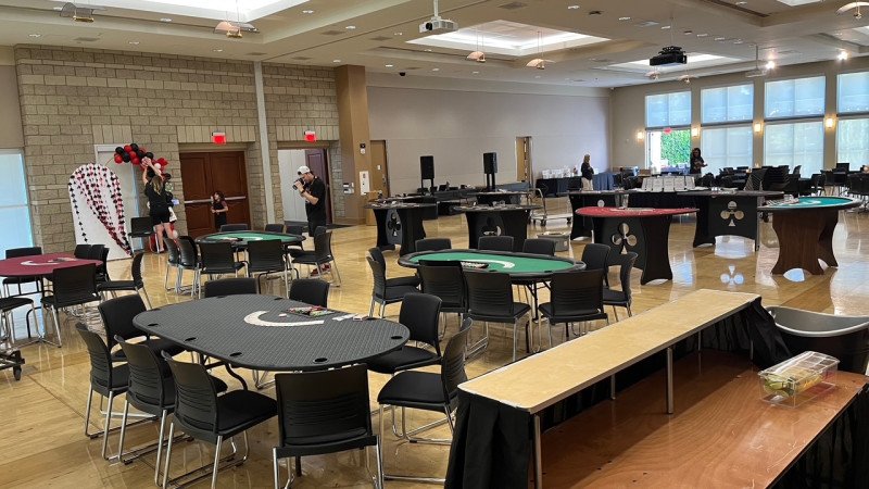 Casino night at Brea Community Center in Brea, California
