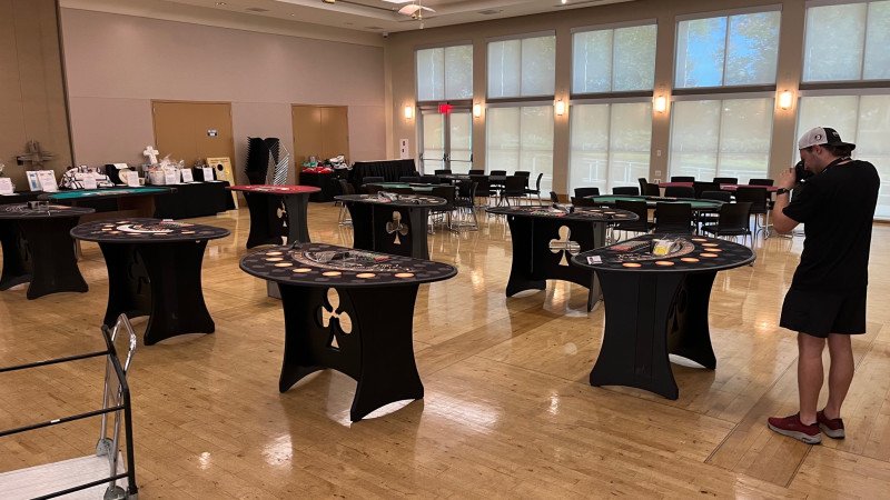 Casino night at Brea Community Center in Brea, California