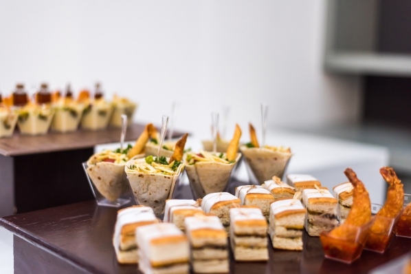 Hors d'oeuvre finger foods mini sandwiches sliders cocktails perfect for casino party event