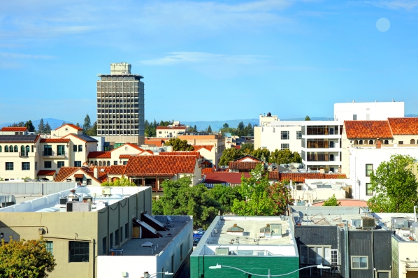 palo alto skyline cityscape california