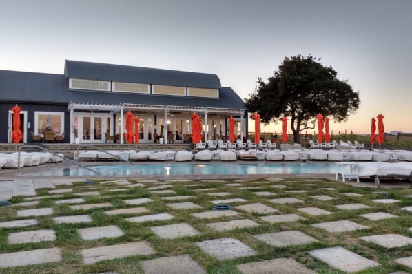 Carneros Resort and Spa – Napa pool and landscape shot at dusk