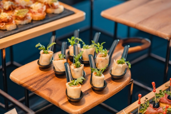 ideal catering finger foods for a casino party